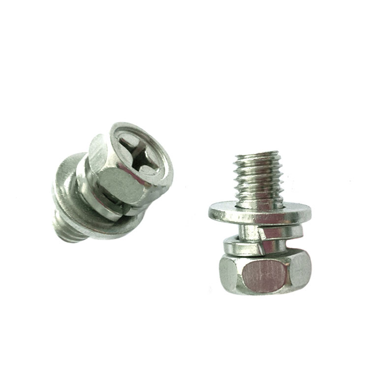 Napa Sampeyan Kudu Pilih Sekrup Mesin Kombinasi Kepala Hex 304 316 Phillip Drive Stainless Steel kanggo Proyek Sampeyan