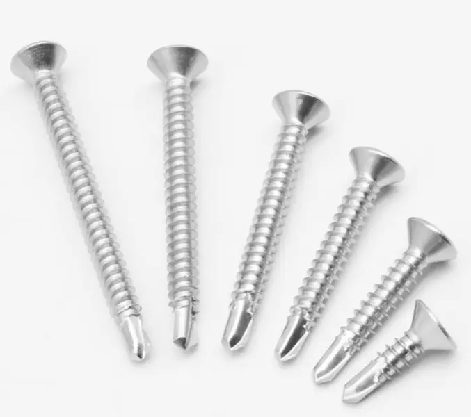 Apa kaluwihan saka DIN7504K Countersunk Head Self Drilling Screw Zinc Plated Carbon Steel?