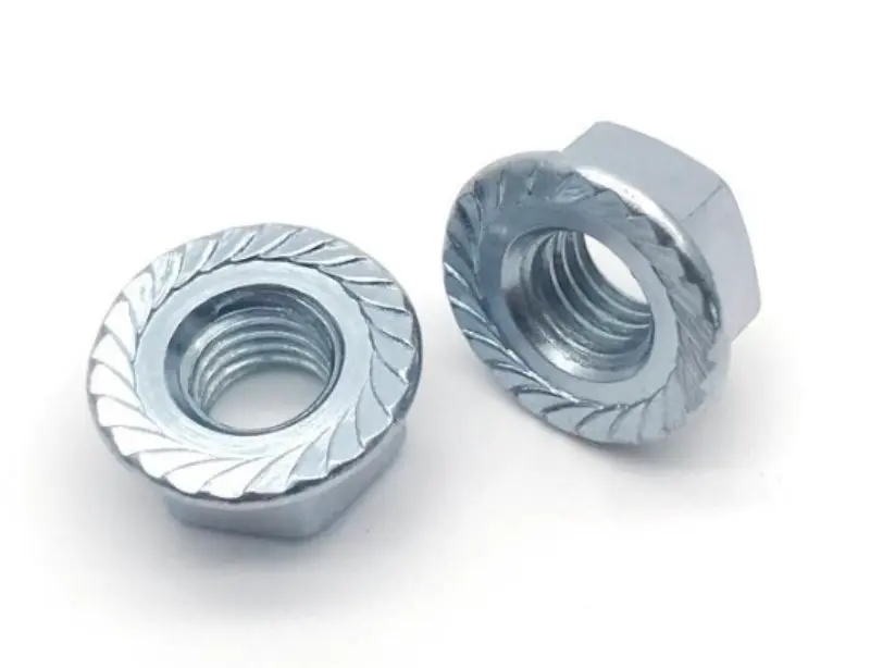 Apa kegunaan utama DIN6923 Serrated Flange Nut Zinc Plated Carbon Steel?