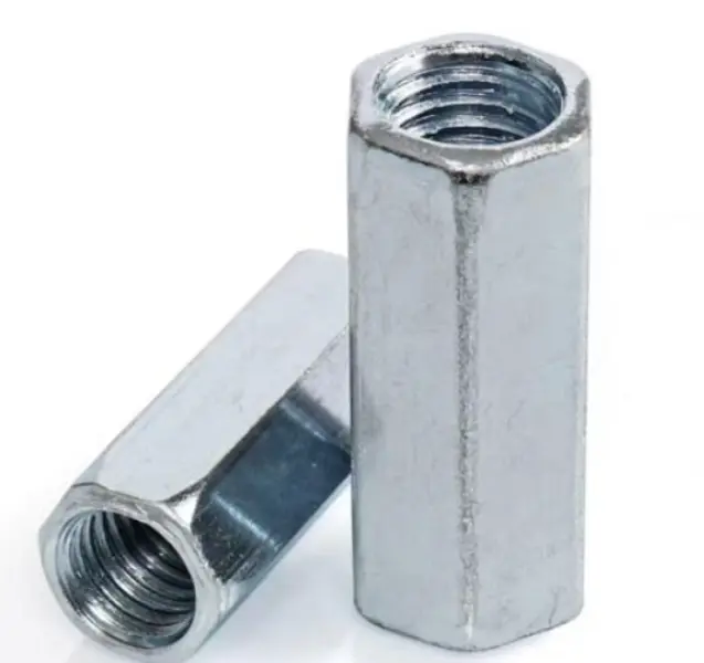 Apa kaluwihan saka DIN6334 Hex Coupling Nut Zinc Plated Carbon Steel?