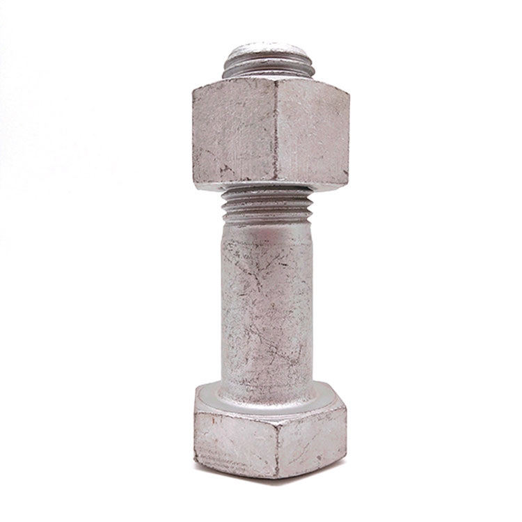 ANSI/ASME A490M Hot Dip Galvanis Metrik Heavy Hexagon Bolt karo Nut