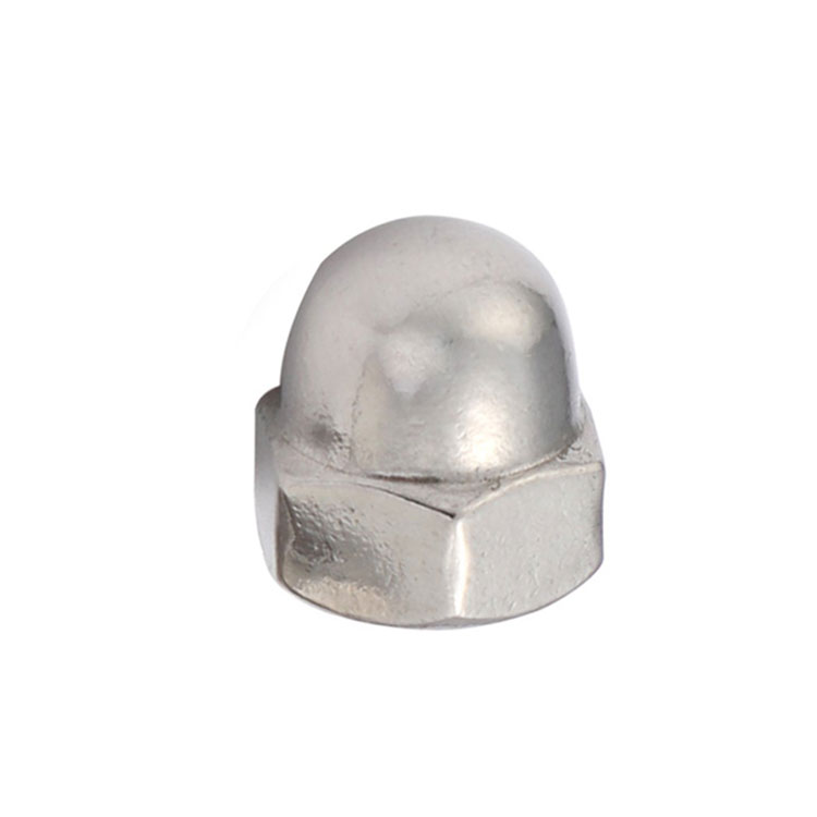 Astm A194 Stainless Steel 304 316 Kacang Flange Kubah Kasar Hex Head Dome Cap Nut