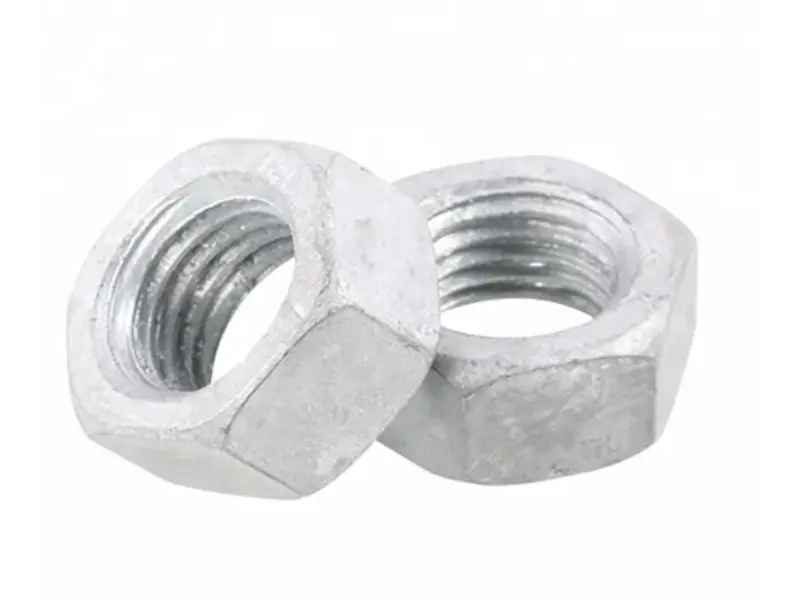 ASTM A563 Kacang Hex Heavy Baja Karbon Kacang Hexagon Heavy