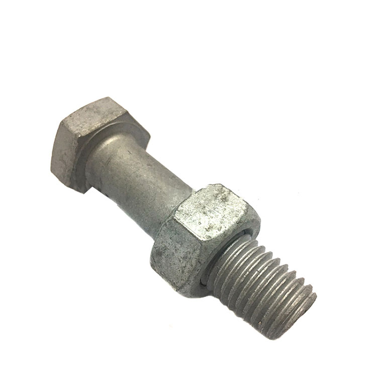 Baja Karbon A325 A490 Hot Dip Galvanized Hex Heavy Bolt