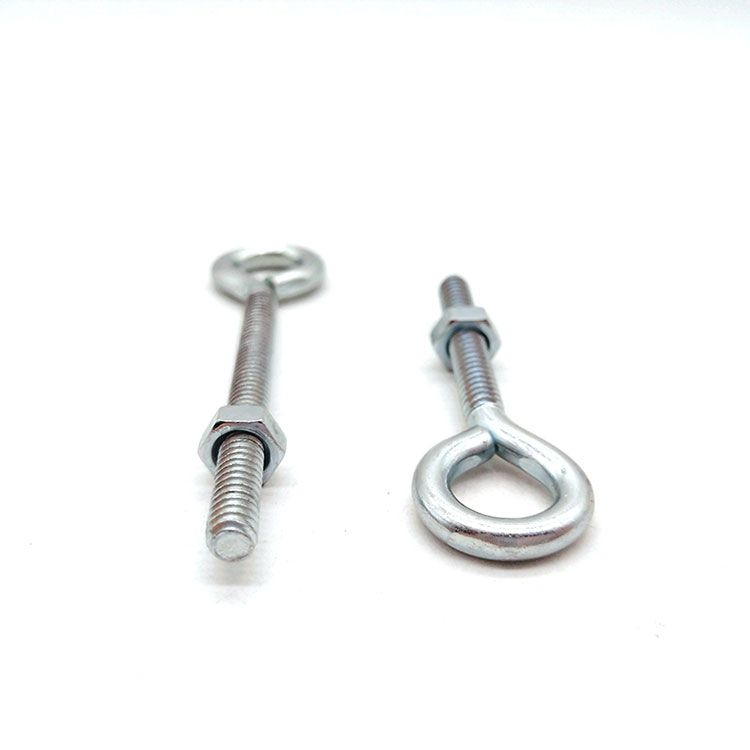 Baja Karbon Seng Dilapisi Tapping Eye Hook Screw karo Utas Mesin