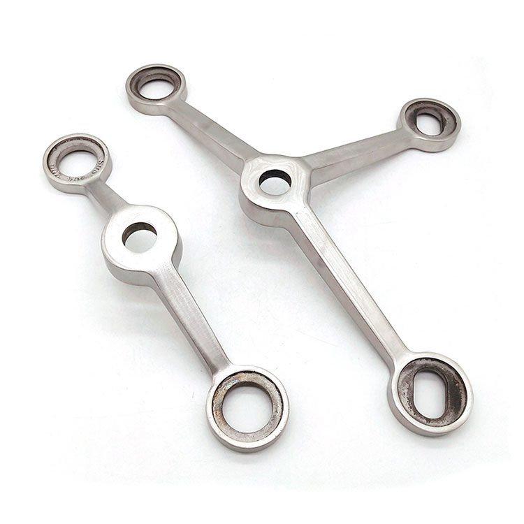 Aksesoris Tembok Tirai Stainless Steel 304 Siji Lengan Kaca Hardware Spider