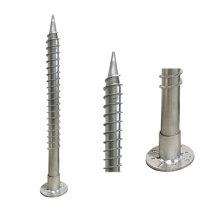 Anti-Corrosion Screw Piles Ground Screw kanggo Pondasi