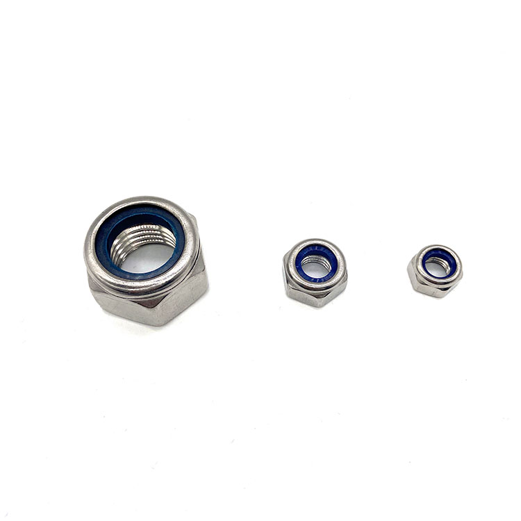 DIN 985 DIN 982 Stainless Steel 304 316 Putih Nilon Self Lock Nut