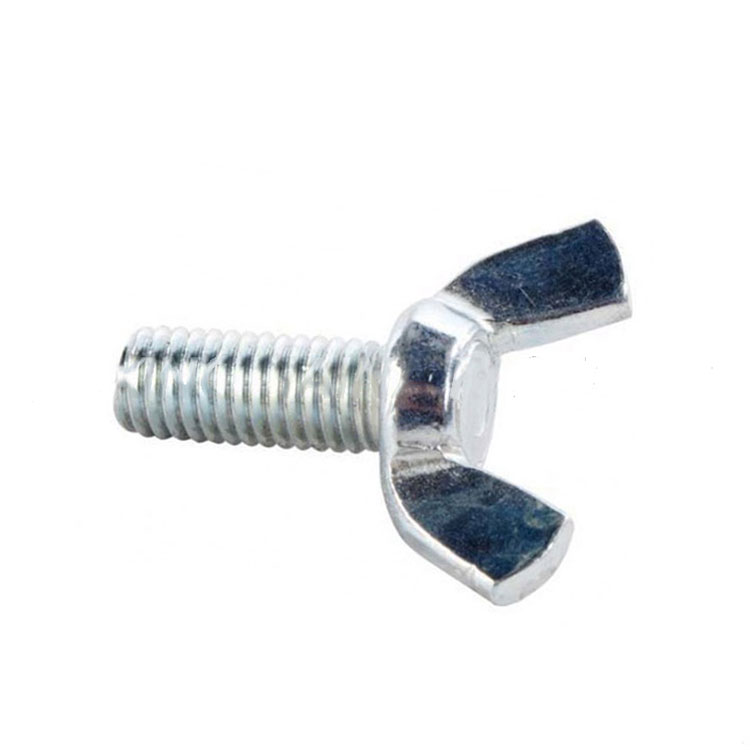 DIN316 Grade 4.8 Carbon Steel Blue Seng Dilapisi Kupu Bolt Wing Bolt