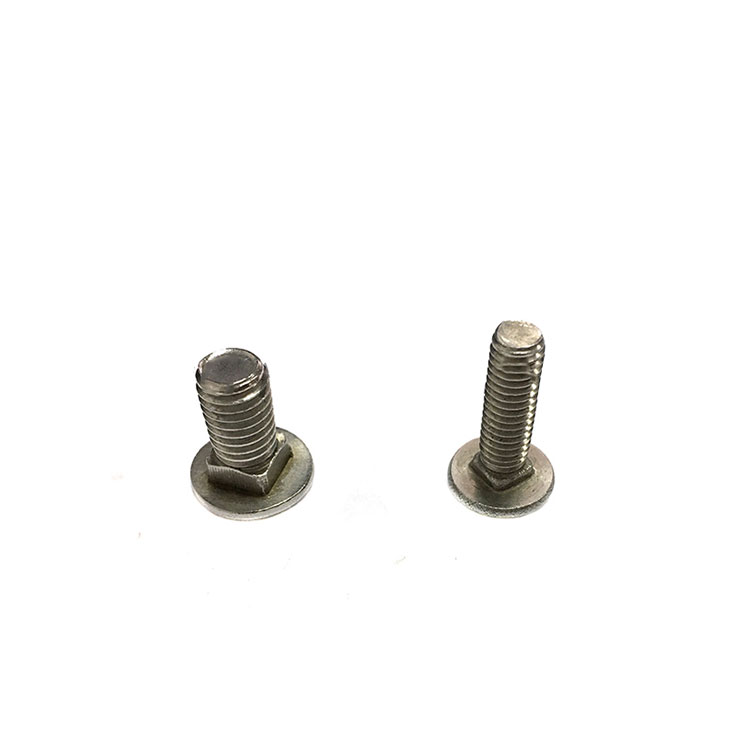 DIN603 Stainless Steel A2-70 SS304 SS316 Carriage Bolt Jamur Kepala Bulat Kanthi Baut Leher Persegi