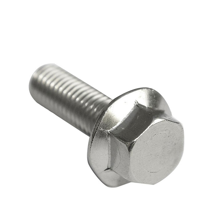 DIN6921 Stainless Steel A2-70 Hex Kepala Flange Bolts Kanthi Serrated