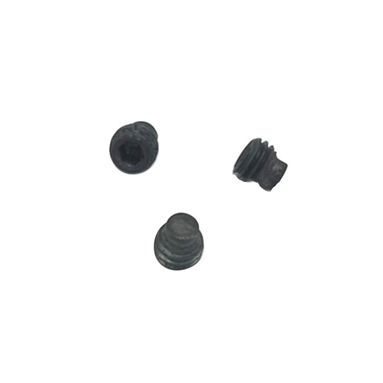 DIN915 ireng seng dilapisi hexagon soket Set Screws Kanthi Dog Piont