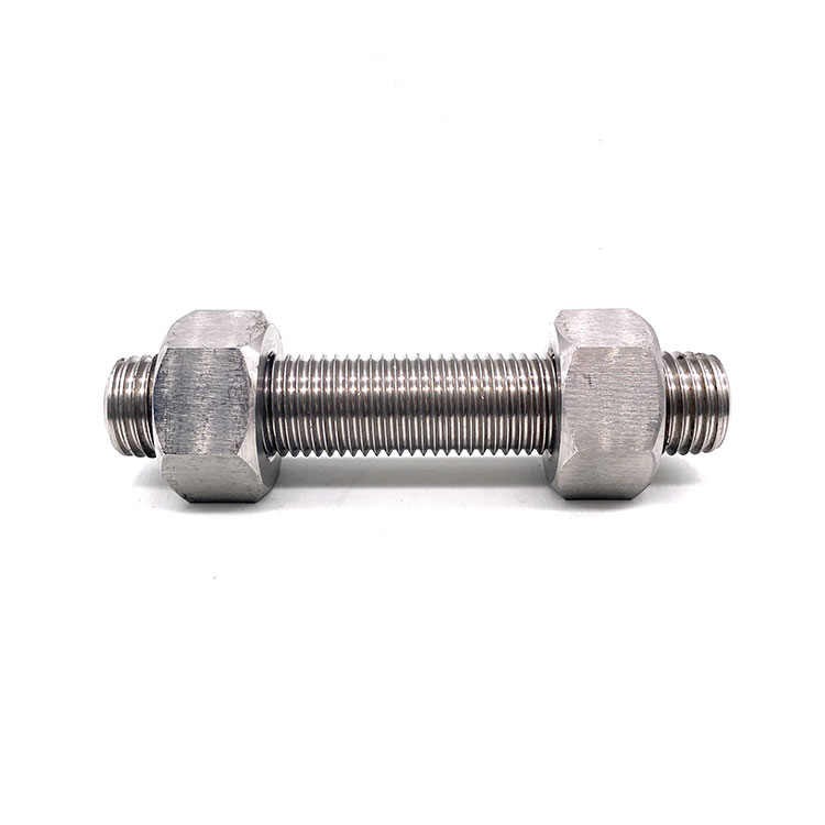 DIN976 Stainless Steel 316 304 M20 M20 Benang Halus Stud Bolt Lan Nut Thread Rod