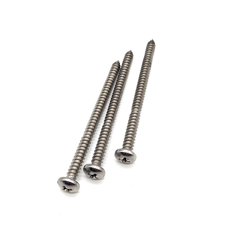 Pengencang Ss304 DIN912 M6 80mm Hook Cross Flat Head Self Tapping Screw