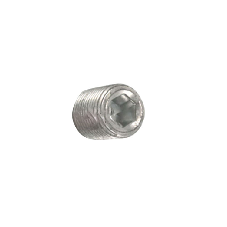 Galvanis Kelas 8.8 Hexagon socket recessed end set screw with knurled DIN914