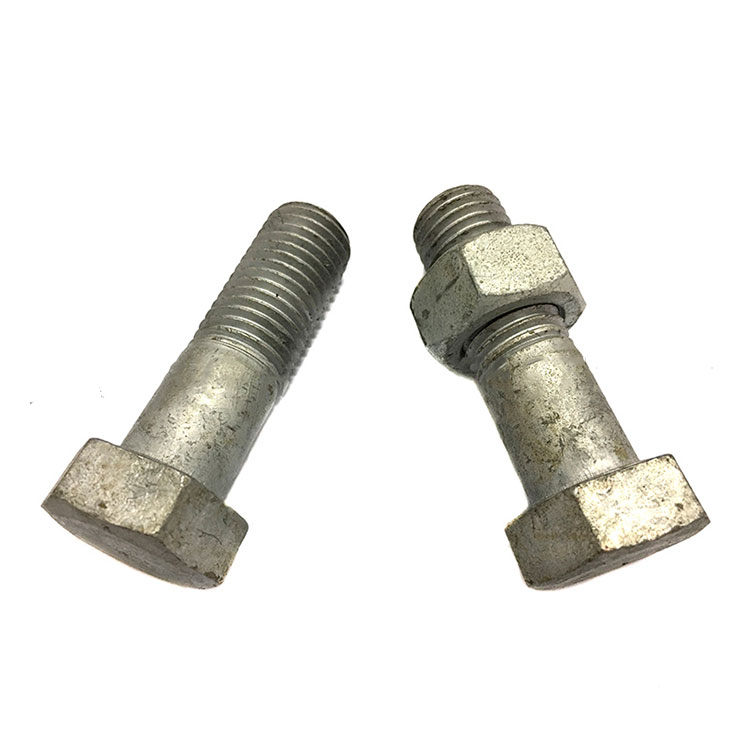 Gr 8.8, Gr10.9 Hot Dip Galvanis DIN 931 Hex Bolt karo Setengah Utas