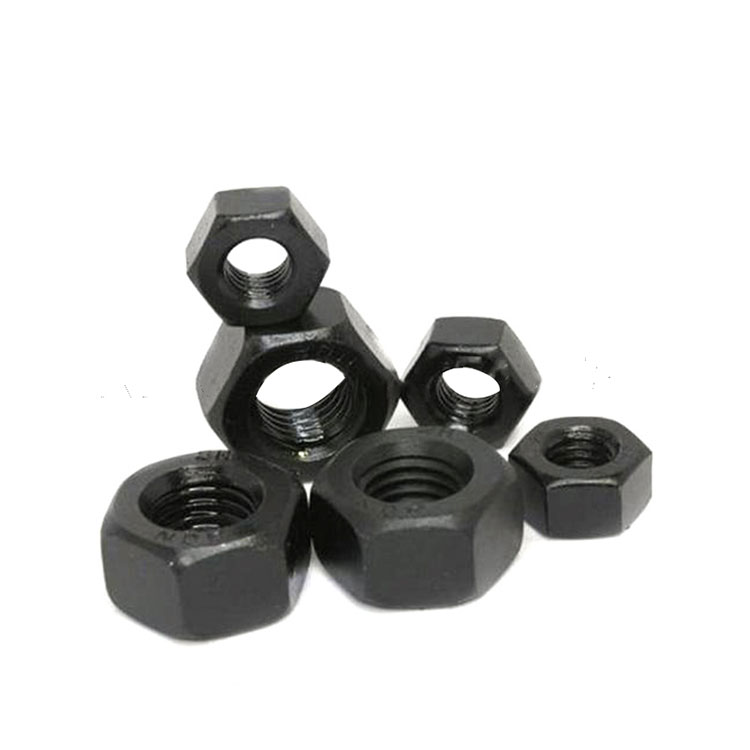 Gr 8 Baja karbon High Tensile Black DIN6915 Hex Heavy Nuts