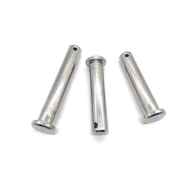 Hot Sale Stainless Steel Grooved Kunci Pin M3 M4 M5 Flat Kepala Clevis Pin karo alur