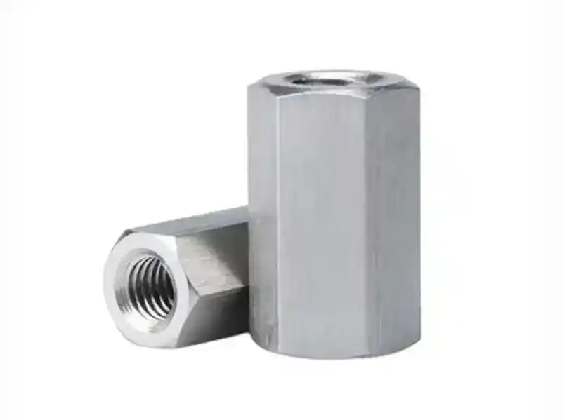 Long Hex Coupling Nut Polos Carbon Steel Thread Rod Nyambung Nut