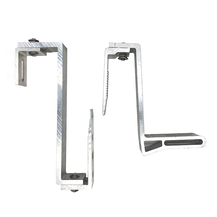 PV Panel Mounting Metal Roof System Standing Seam Roof Hook Clamp / Clamp Solar Aluminium