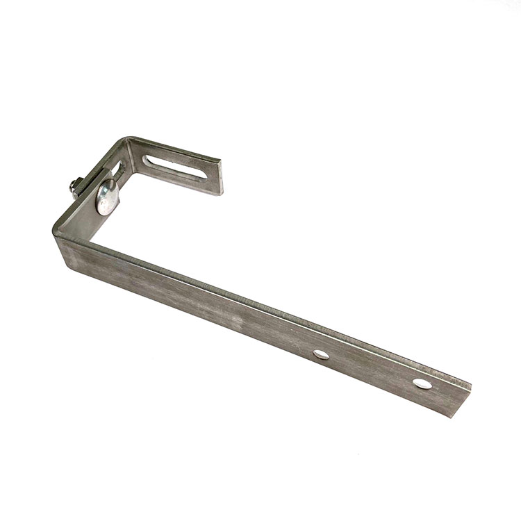 SS304 Stainless Steel Adjustable Roof Hook kanggo Sistem Braket Solar