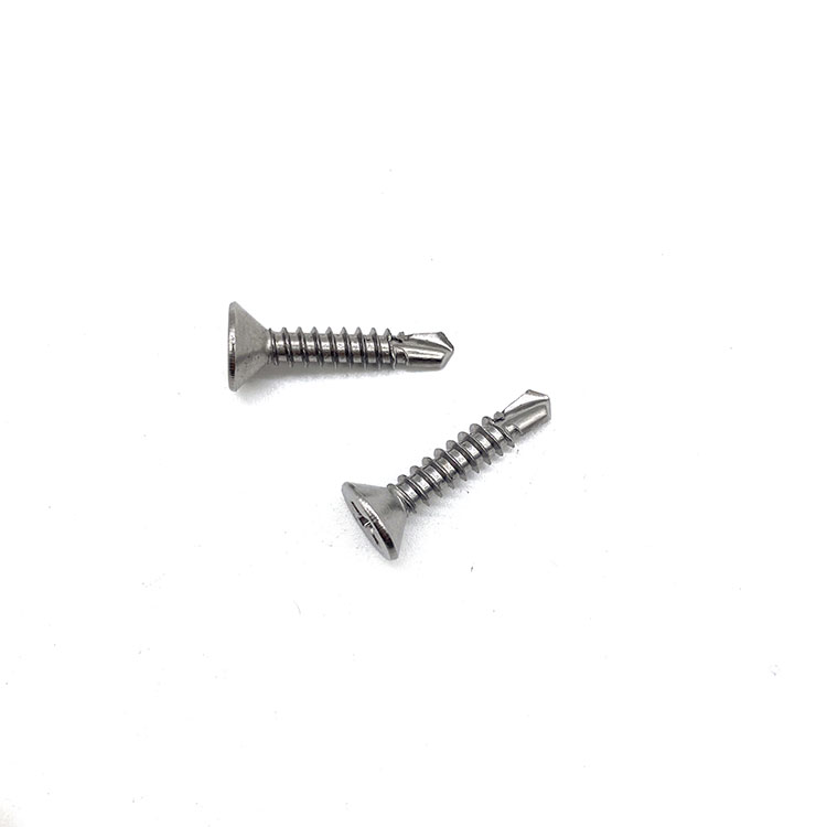 Stainless Steel 304 DIN7504p Flat Countersunk Kepala Bugle Kepala Sekrup Pengeboran Diri