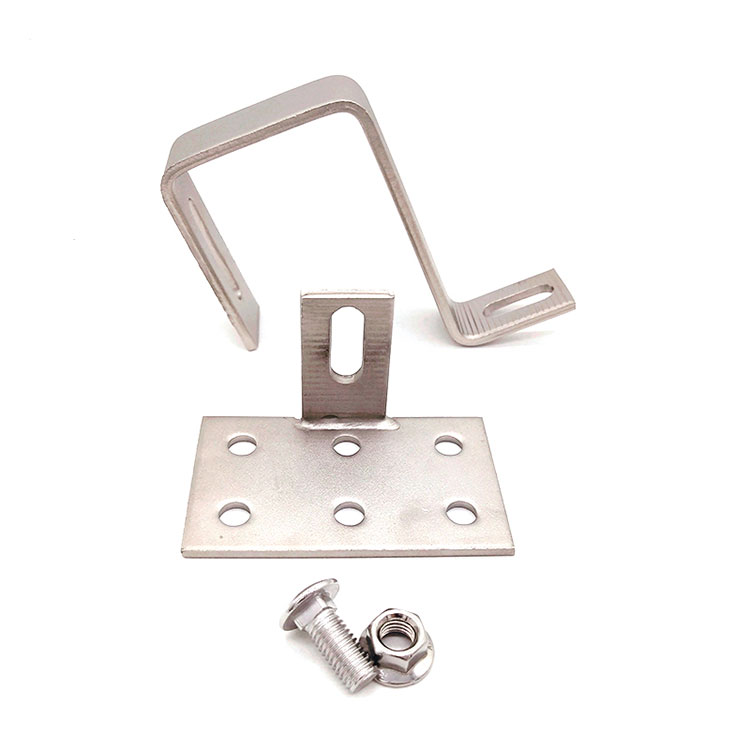 Stainless steel A2 A4 solar roof hook parts kanggo sistem energi surya