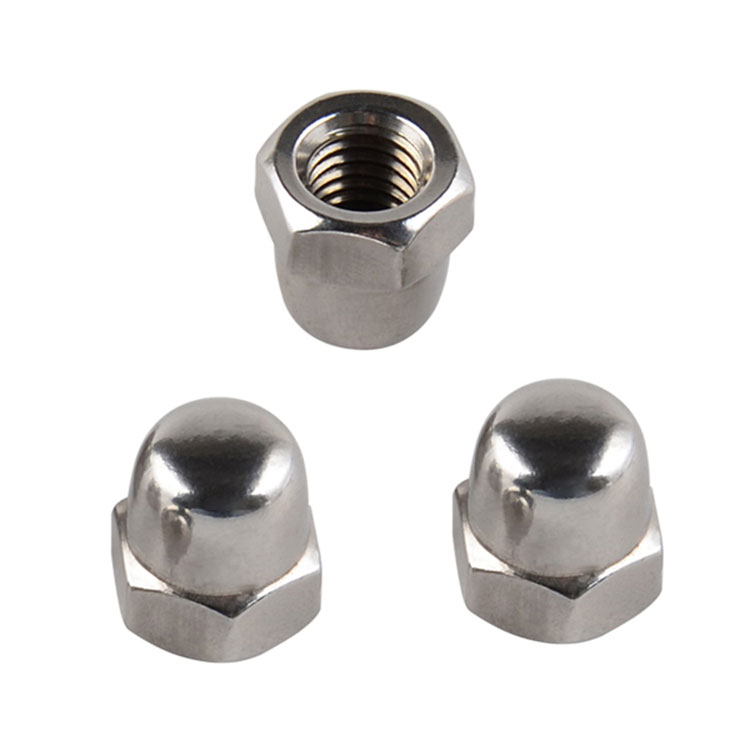 Stainless Steel Cap Nut China Grosir Stainless Steel Hex Kubah M5 Cap Nut Kanggo Hardware