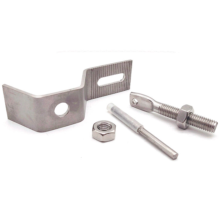 Stainless Steel Stone Cladding Sistem Fixing Marmer Angle L / Z Bracket Logam